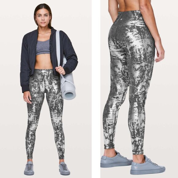 Lululemon Wunder Under Hi-Rise Tight Brindle Foil 28" 4 Crinkle Heather Brindle - Picture 2 of 8